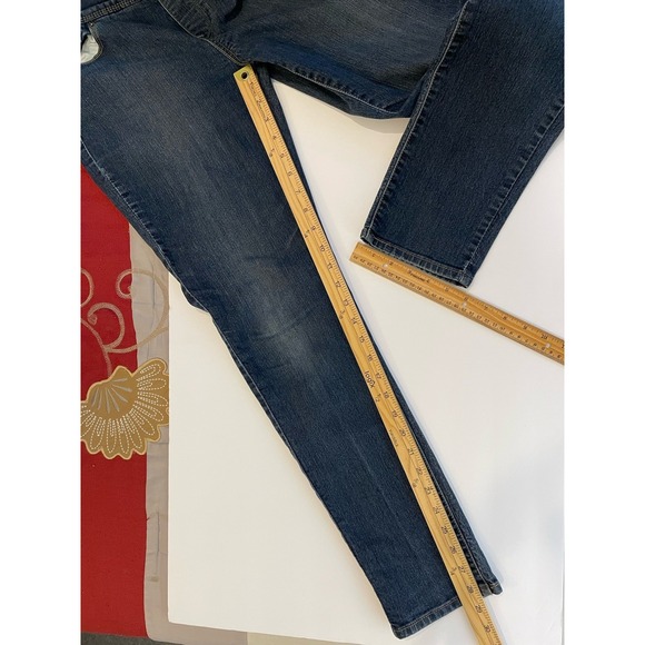 Levis Shaping Jeggings Womens 10 30W Stretch Pull On Blue Jeans Leggings Red Tab - Picture 9 of 9